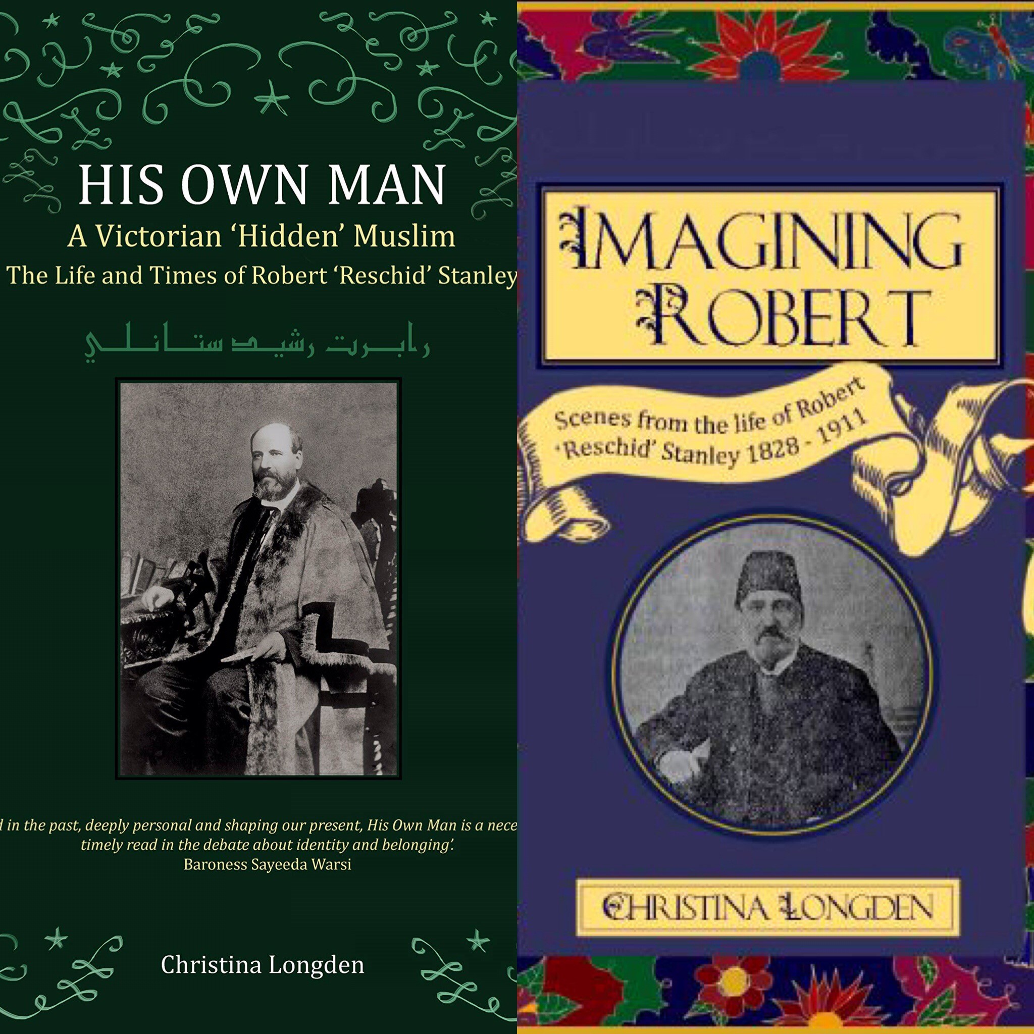 Front covers of the two books being launched at the event