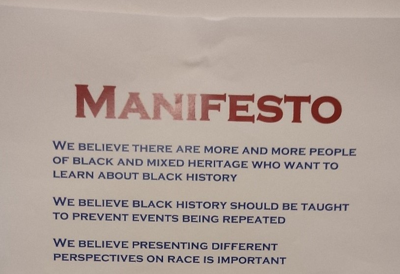 Top section of document headed Manifesto